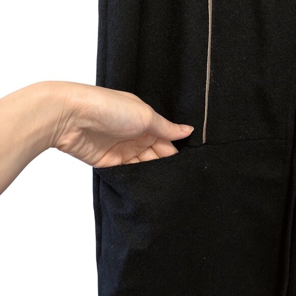 NEW BCBG Generation Black Sleeveless Piping Detail & Pockets Long Vest S - Picture 7 of 9